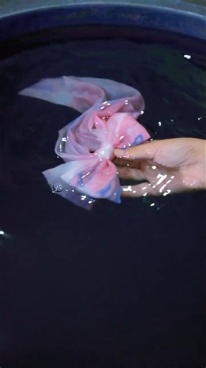 Part 127#DIY Tie Dye Bow Scrunchie Reveal! Satisfying Craft
