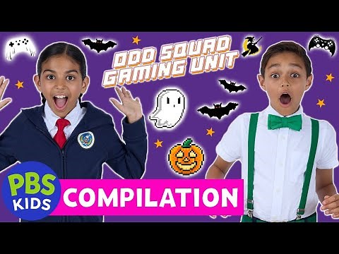 Odd Squad Gaming Unit | 👻 Spooky Games and Epic Battles! COMPILATION 🎮 | PBS KIDS