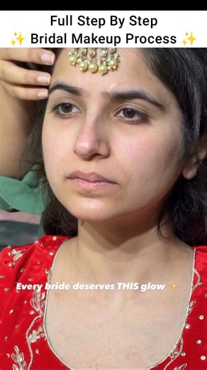 Mua- simranluthermakeupartist | bridal makeup tutorial step by step #shorts #makeup #makeover #bride