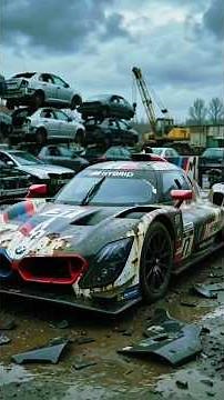 TRASHED BMW M Hybrid V8 Found in Junkyard → Incredible Supercar Restoration ASMR #automobile #usa