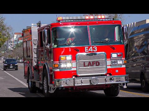 LAFD Engine 43 Responding 