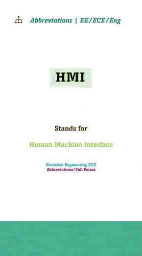 HMI full form - HMI Abbreviation in Electrical and Electronics Engineering