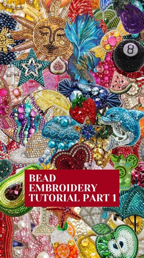 Laura on Instagram: "Bead embroidery for beginners! As a mom, figuring out a hobby I love and feels manageable with my family around has been a journey. Until I found bead embroidery! It’s easy to learn, adforsable, and I love the end product. #momhobbies #beadembroiderytutorial #beadembroidery #momhobby #beadembroiderytutorial"