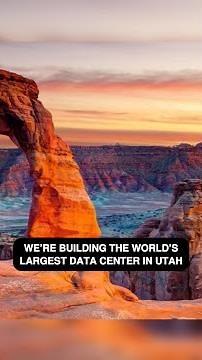 We're building the world's largest data center in Utah #shorts