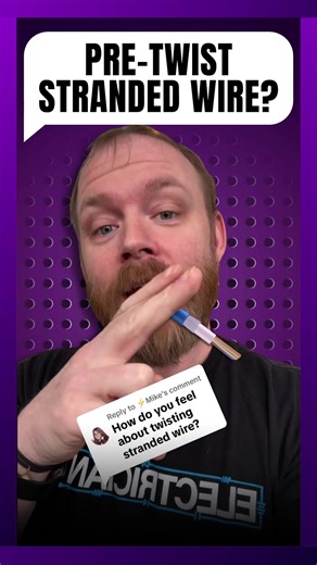 15K views · 143 reactions | Pre-Twist Stranded Wire??? #electricianu #electrician #electricians #electricity #electricalcontractor #electricalcontractors #electricaltheory #pretwist #pretwistwire #wiretwist #twistingwire #wirenut #pretwistdebate #sparky #sparkylife #electricianstuff #electricianshit #electricianlife #electriciansofamerica #electriciansoftiktok #electriciansofinstagram | Electrician U | Facebook