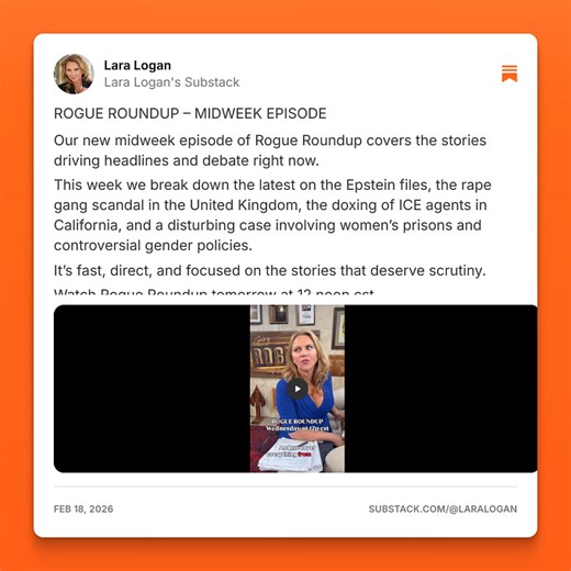 Lara Logan (@laralogan)