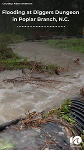 WAVY 10 viewer Adam Anderson sent video of flooding at Diggers Dungeon due to Tuesday night's storm. | WAVY TV 10