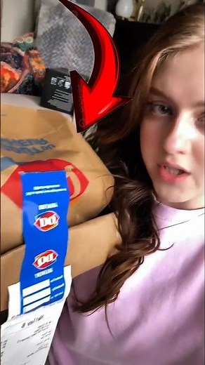😱 She Found a Hidden Surprise in Her Dairy Queen Order Receipt!#shortvideo#DairyQueen #DQBlizzard