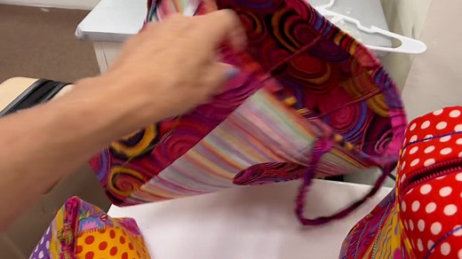 A Trunk Show with Deb Canham Our WiFi wasn’t cooperating for our Friday Live so we filmed our live and are posting it now. Deb Canham brought a fantastic display of her colorful projects while here at Flash for a 4-day workshop. We are blown away at the creativity of each of her designs. Our future project list just got a lot longer! Deb will be back at Flash February 9th and 10th for a 2 day serger event. You can also visit her website and learn more about her and her projects and classes: http