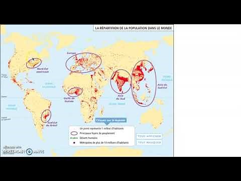 La répartition de la population 6e
