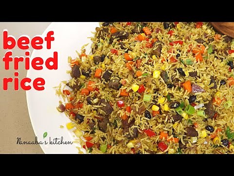 the ultimate party spicy Beef and Vegetables Fried Rice