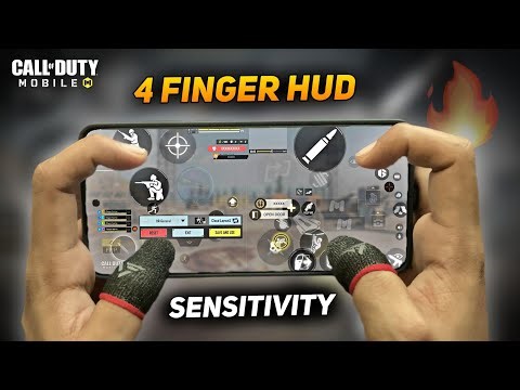 BEST 4 FINGER CLAW HUD AND SENSITIVITY SETTINGS IN COD MOBILE + 120 FPS HANDCAM GAMEPLAY