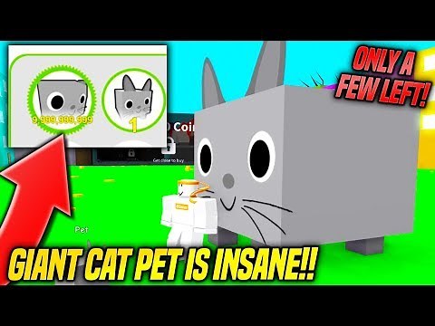 *HURRY* HOW TO GET THE GIANT CAT *BEST PET* IN PET SIMULATOR!! (Roblox)