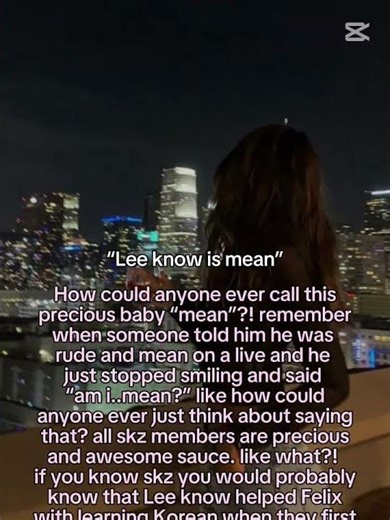 he is not mean, please don't call him like that