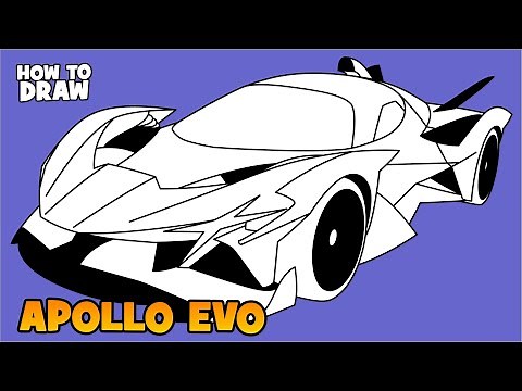 How to draw hypercar Apollo Evo