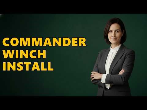 How To Install A Winch On A Can Am Commander?