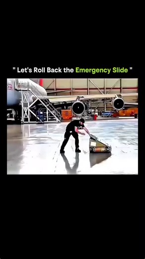 Knowledge Is Power | Aircraft evacuation slides deploy in seconds during emergencies, but after training or testing they must be repacked with extreme... | Instagram