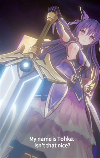 Tohka summoning Animation from Eversoul X Date a live Collab
