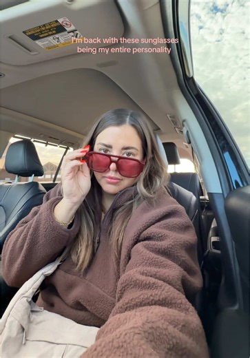 pov you lost the infamous red sunglasses and couldn’t post about them but you found them. I’m back babyyyyy 🤣 #sunglasses #sunglassesforwomen