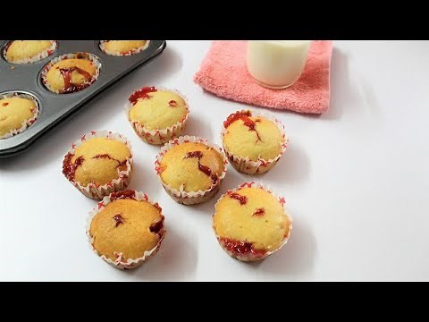 Jam Muffins Recipe | Muffins Filled with Jam | Jam Filled Muffins