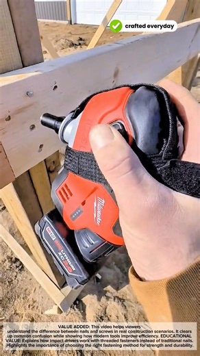 Is It a Nail or a Screw? Impact Driver Explained #craftedeveryday