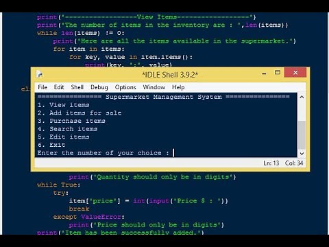 Simple Supermarket Management System in Python