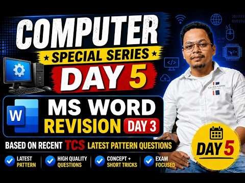 Computer Special Series Day 5 💻 | Top Selected Questions | Latest TCS Pattern | RI Mains 2026