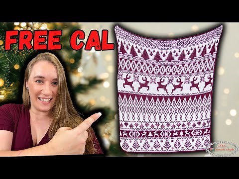 New FREE CAL: Christmas Mosaic Crochet Blanket