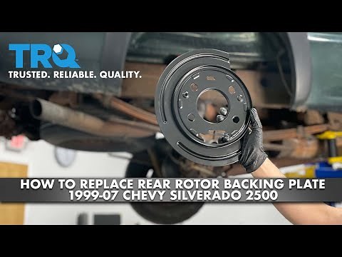 How To Replace Rear Brake Rotor Backing Plate 1999-07 Chevy Silverado 2500