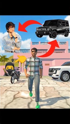 Sourabh Joshi ki g wagon chura Liya 😂 Indian vehicle simulator 3D funney story #story #gta #shorts
