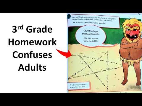 Adults Baffled By Child's Homework