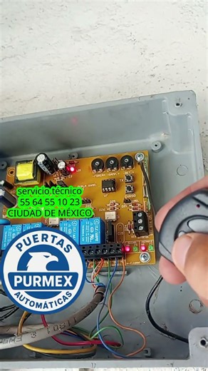 Programación de control para portón automático, pistones seg modelo pivus