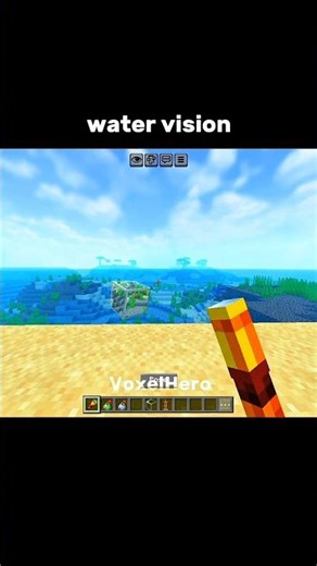 water vision #minecraft #gaming