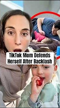 TikTok Mom Defends Herself After Backlash #shorts #theaccidentaladult #parentingtiktok
