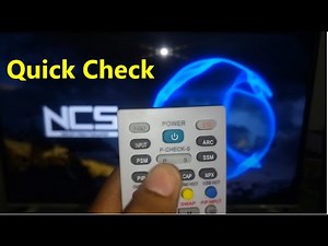 LG TV Quick Picture And Sound Check - Factory Service Remote Control