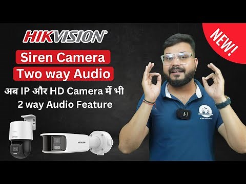 Hikvision IP Camera with Siren and Two Way audio Feature
