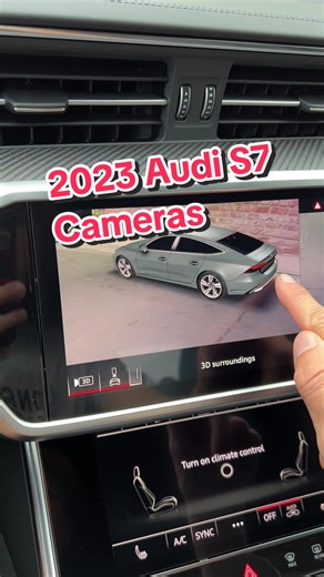 Here are all of the different camera views in the 2023 Audi S7. Price as shown with the Prestige and S Sport packages is $99,690. #Audi #S7 #AudiS7 #CarCameras #CoolCarFeatures #CarTech