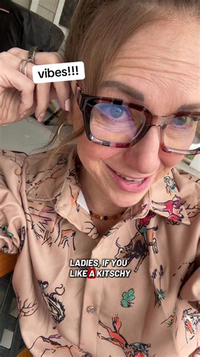 Vintage western vibes collared women’s shirt #westernfashion #westernstyle #kitschy #womensshirt #ootd @Cherrybetty_US