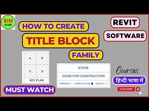 How to create Title block in revit || हिन्दी में सीखें || #bimgyan #architecture #structure #bim