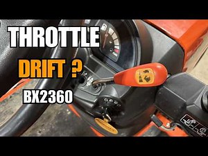 Kubota Throttle Won't Stay Put? EASY Fix for Loose Throttle Cable Linkage (BX / B / L Series)