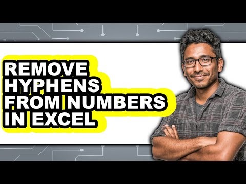 How to Remove Hyphens from Numbers in Excel (only Way)