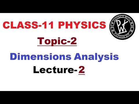 Class11 Dimensions Analysis Lecture-2