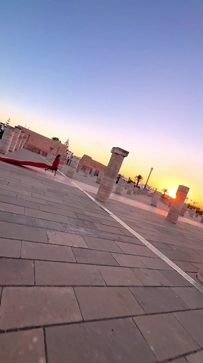 Stunning Sunset at Tour Hassan in Morocco