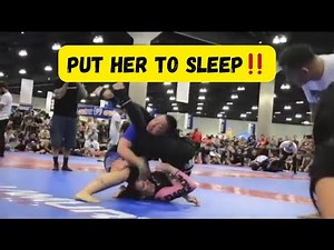 Gabby Bella Chokes Out Opponent | BJJ Headscissors