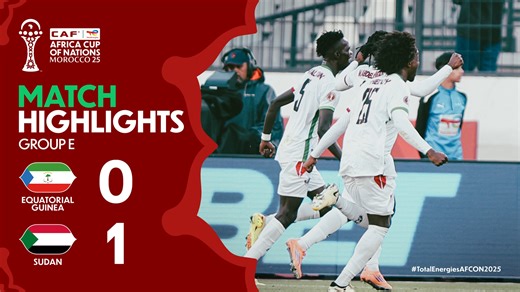 🎥 HIGHLIGHTS: 🇬🇶 0-1 🇸🇩 Sudan with a vital win over Equatorial Guinea in the #TotalEnergiesAFCON2025. | TotalEnergies Africa Cup of Nations