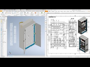 Autodesk Inventor 2021 Tutorial E19 - Electrical cabinet #4