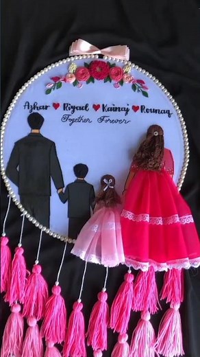 Family Hand Embroidery Hoop Art Step By Step Tutorial For Beginners #family