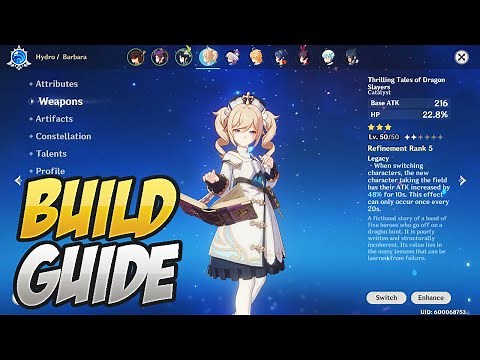 The BEST Way To Build Barbara! Genshin Impact
