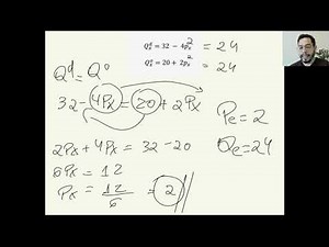 Resolução Exercício Equilíbrio de Mercado - Fundamentos Teoria Econômica
