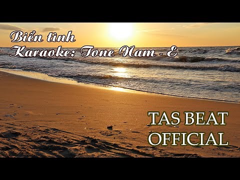 Karaoke Biển tình - Tone Nam | TAS BEAT